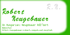 robert neugebauer business card